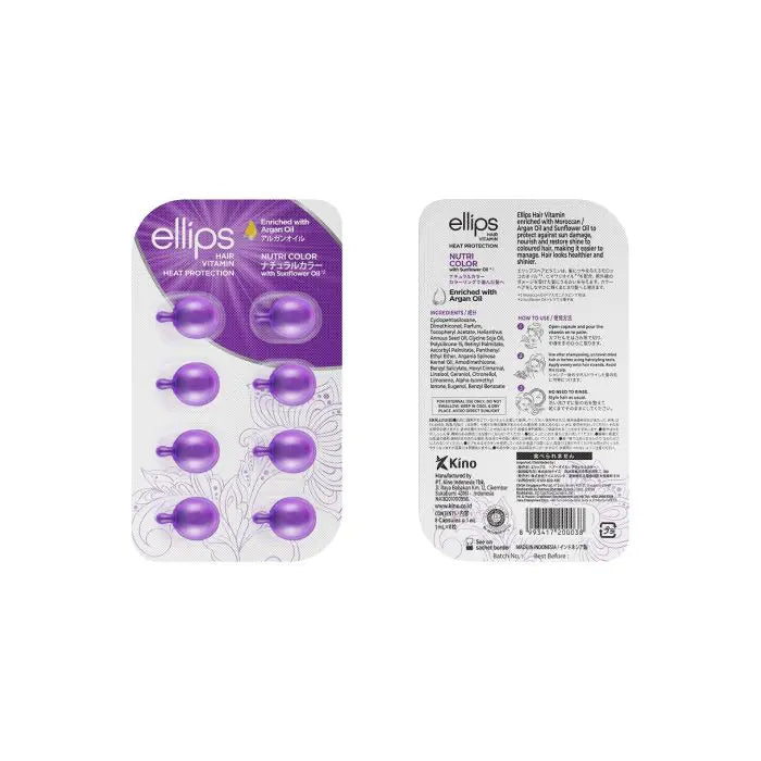 Ellips - Ampollas de vitamina para cabello con aceite de argán