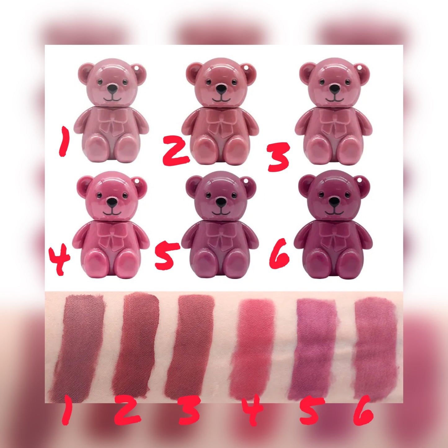 Labial llavero oso