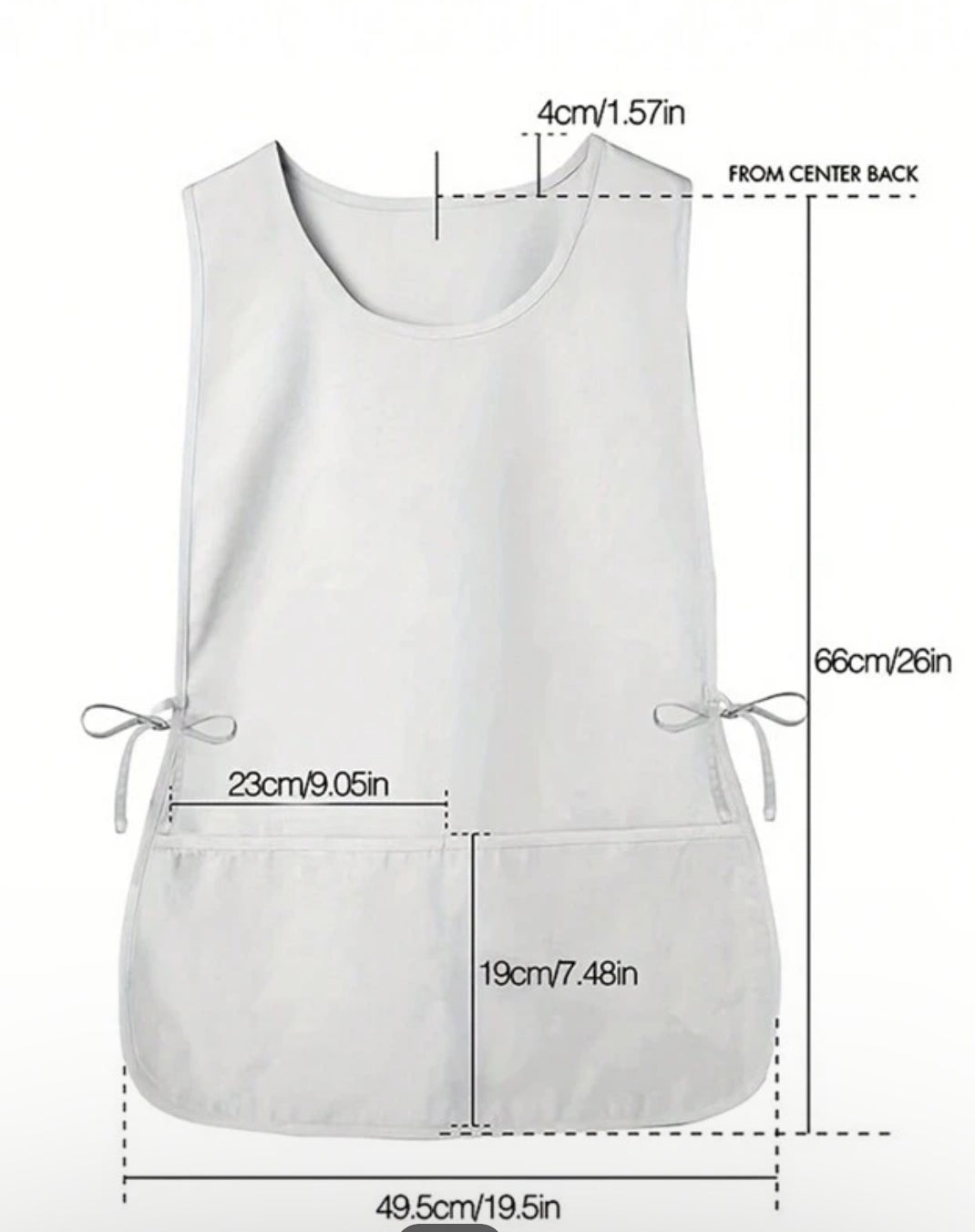 Delantal uniforme laboral
