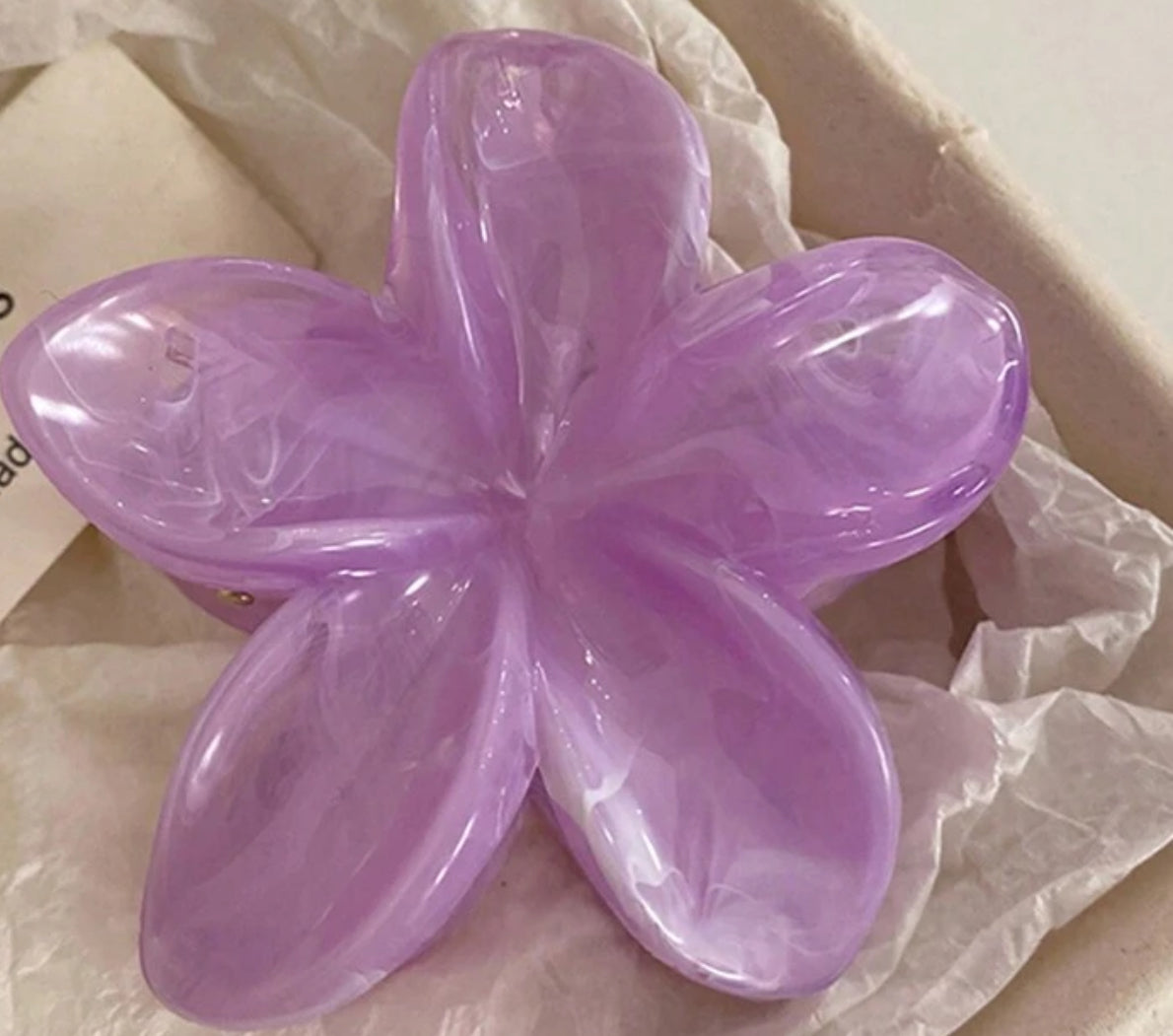 Pinza para el pelo en flor