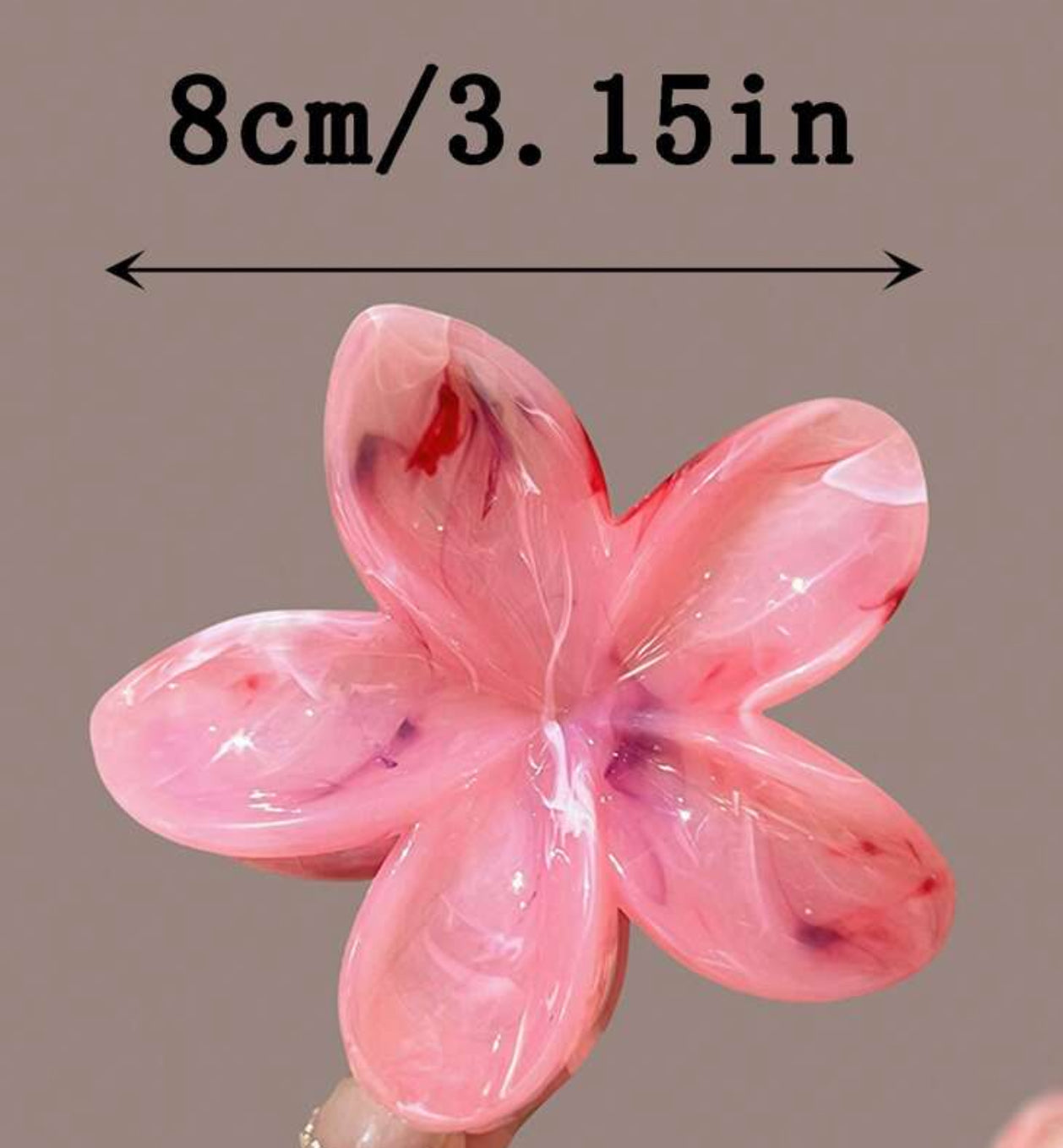 Pinza para el pelo en flor
