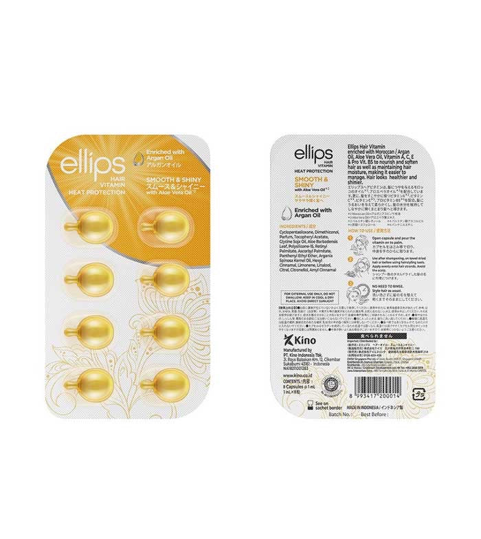 Ellips - Ampollas de vitamina para cabello con aceite de argán