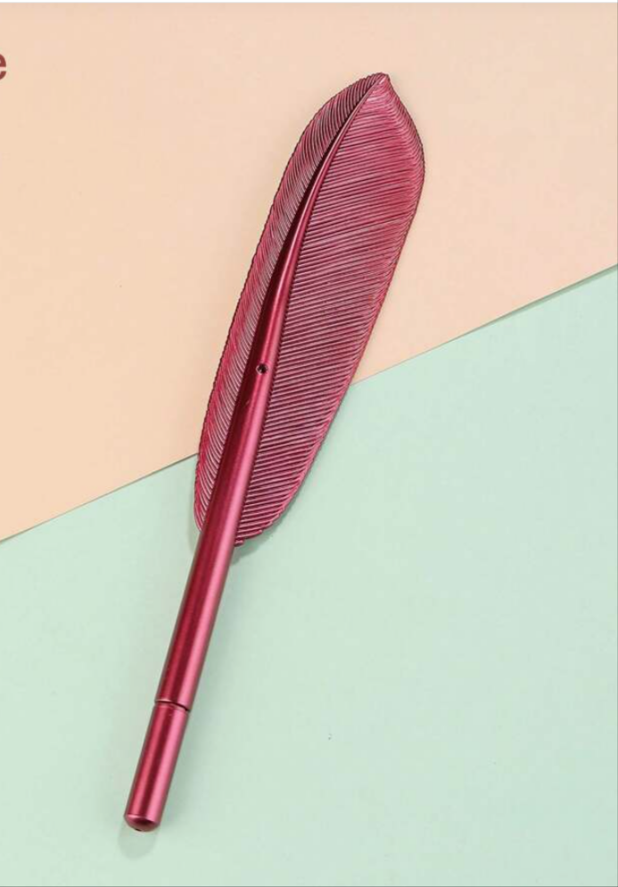 Boligrafo pluma (Color aleatorio)
