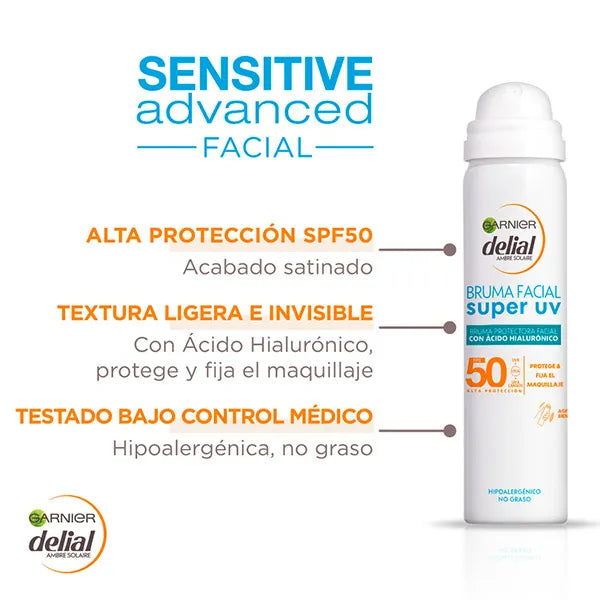 Bruma facial hidratante (Aplicable sobre el maquillaje)