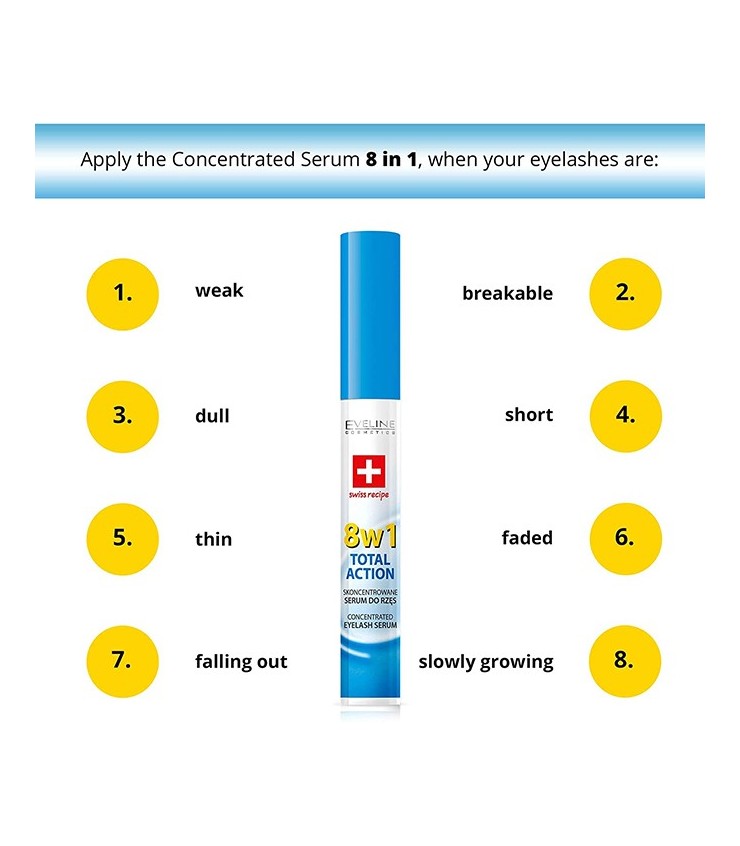 Lash therapy serum 8 en 1 concetrado para pestañas - Eveline