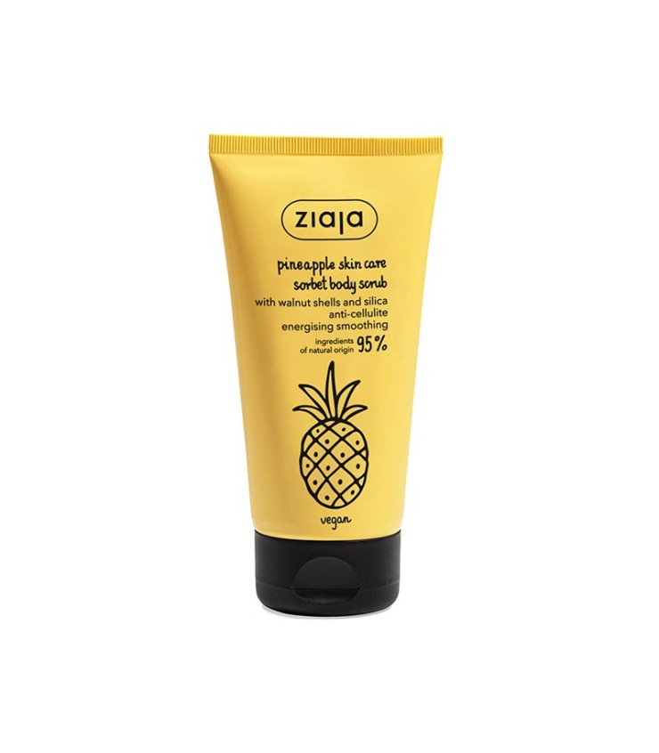 PIÑA Exfoliante corporal anticelulítico con cáscaras de nuez y sílice - Ziaja