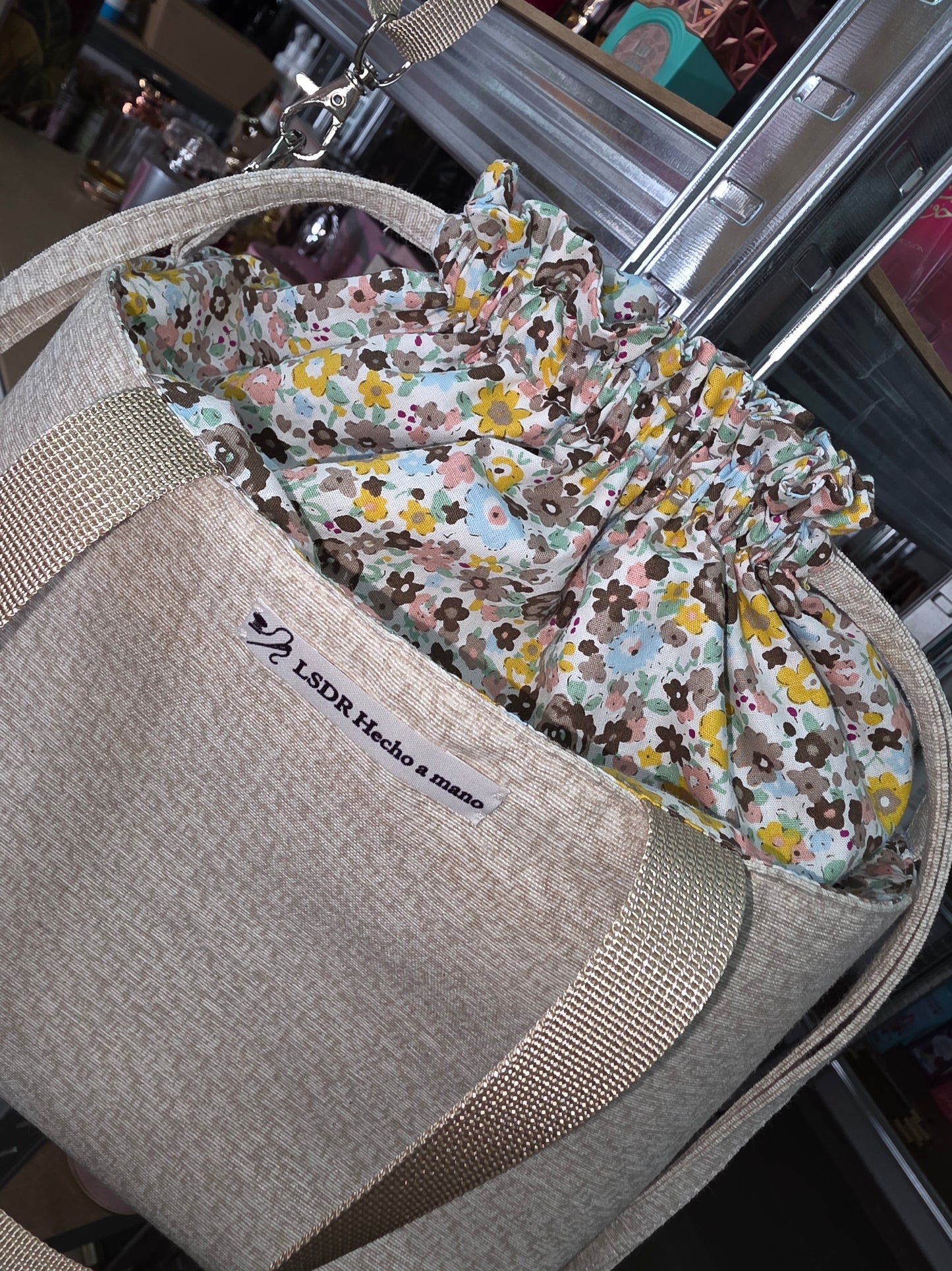 Bolso limosnera con asa ajustable - Hecho a mano