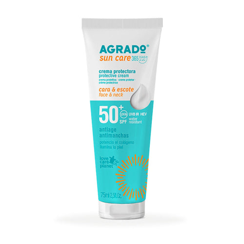 Crema protectora facial antimanchas SPF50+ Agrado
