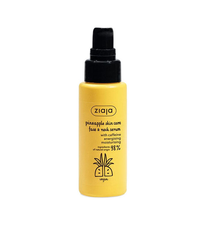 Pineapple Skin Care - Sérum para rostro y cuello con cafeína - Ziaja