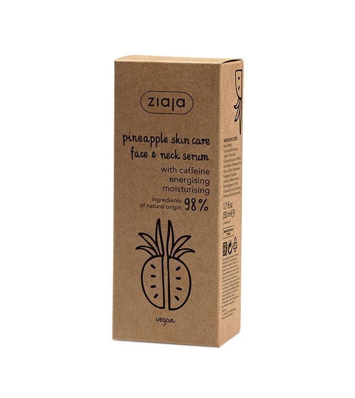 Pineapple Skin Care - Sérum para rostro y cuello con cafeína - Ziaja
