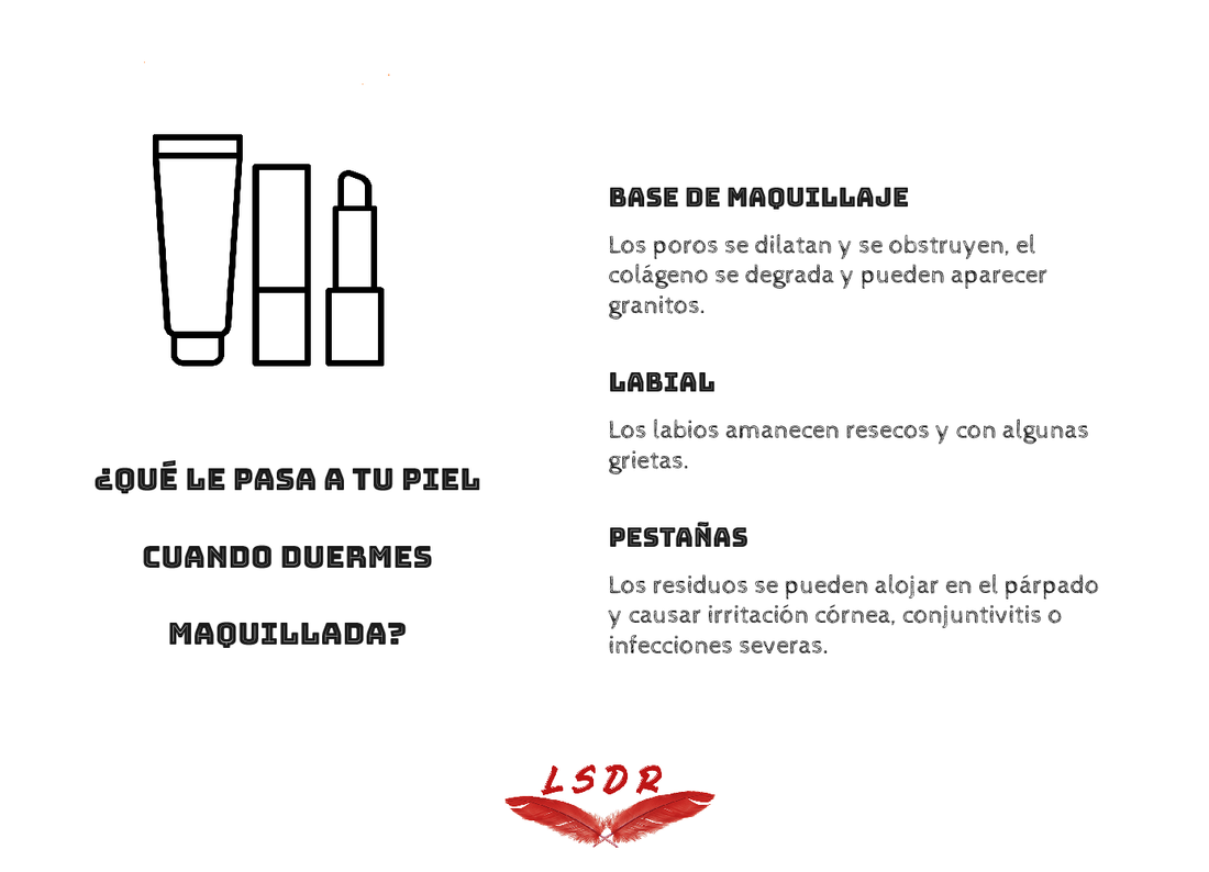 ¿Que le pasa a tu piel cuando duermes maquillada?