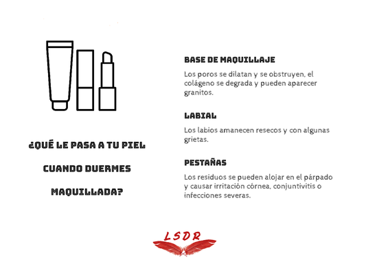 ¿Que le pasa a tu piel cuando duermes maquillada?