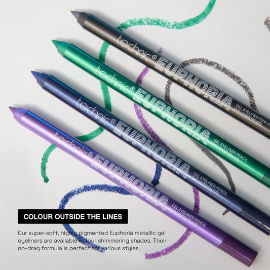 Technic Cosmetics - Delineador de ojos en gel metálico Euphoria