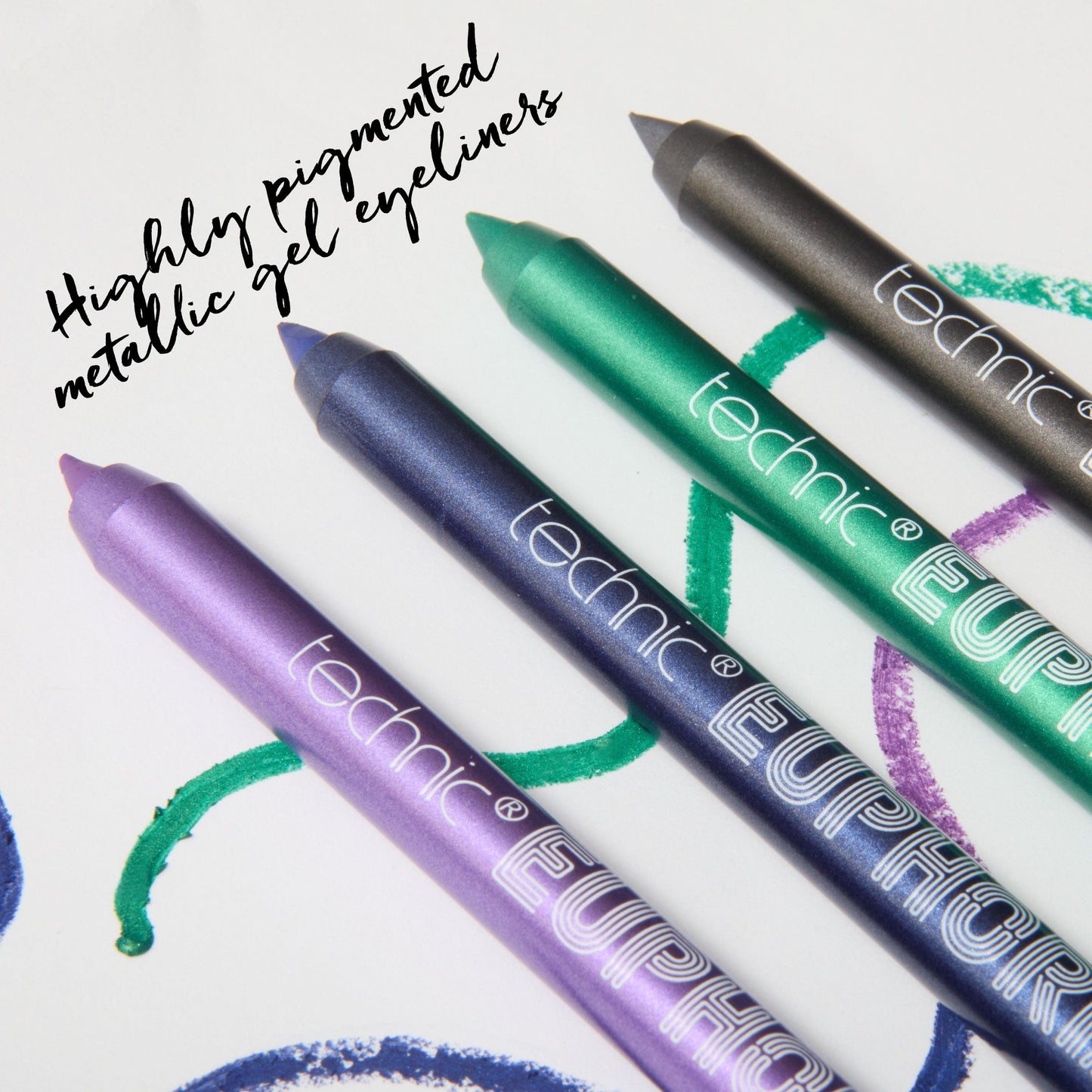 Technic Cosmetics - Delineador de ojos en gel metálico Euphoria