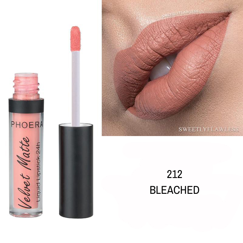 Baton Líquido Velvet Matte 24h - Phoera Makeup Europe