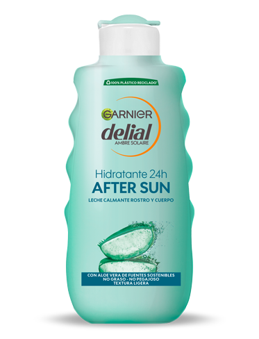 Garnier Delial After Sun Leche Calmante Rostro y Cuerpo Con Aloe Vera para Hidratar la Piel después de la Exposición Solar 200ML