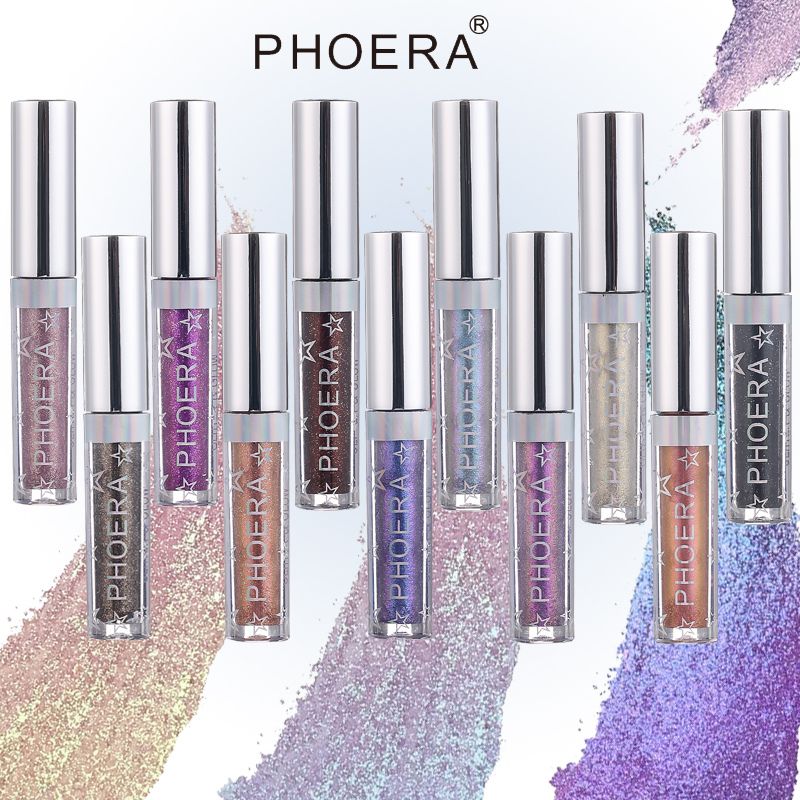 Sombra Líquida - GLITTER & GLOW - Phoera Makeup Europe