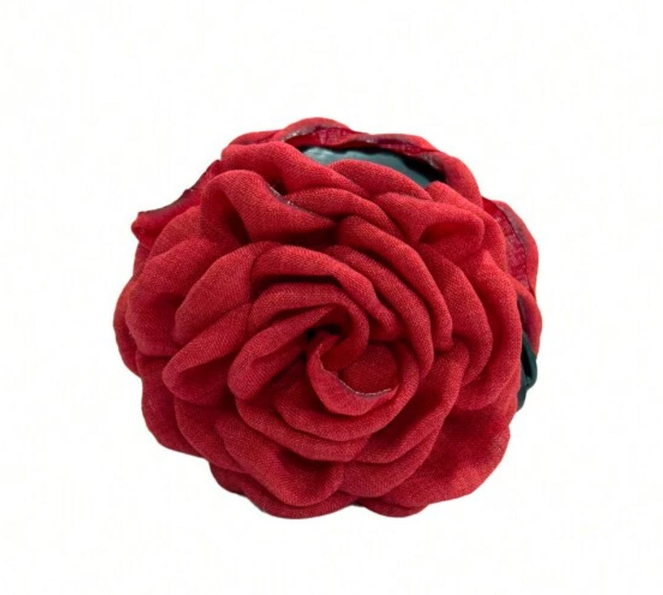 Pinza para el cabello con forma de rosa