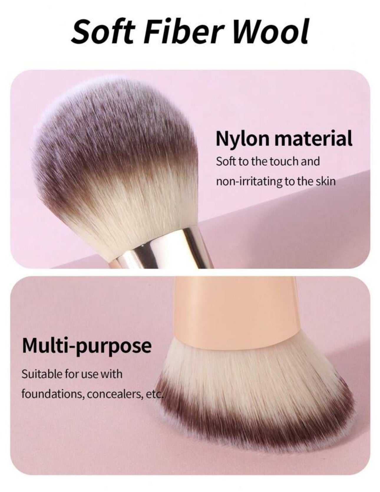 Brochas de maquillaje profesional doble