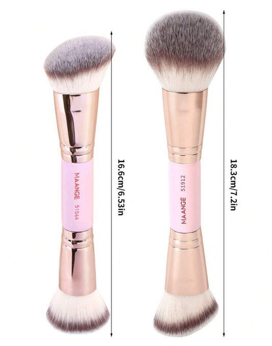 Brochas de maquillaje profesional doble