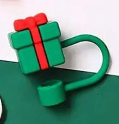 Tapa pajitas navideño