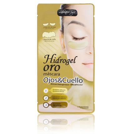 Máscara Ojos y Cuello Hidrogel Oro SYS