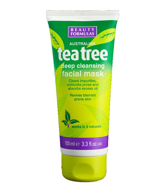 Mascarilla para limpieza facial profunda del Árbol del té - Beauty Formulas