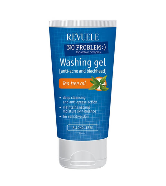 Gel Limpiador 3 en 1 Arbol de te - No Problem- Pieles con tendencia acneica y grasas