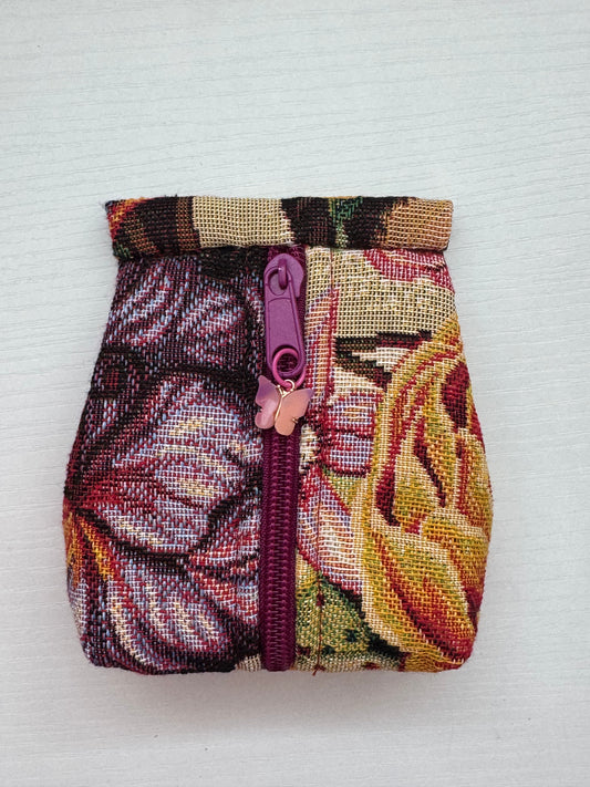 Porta llaves con cremallera - Hecho a mano