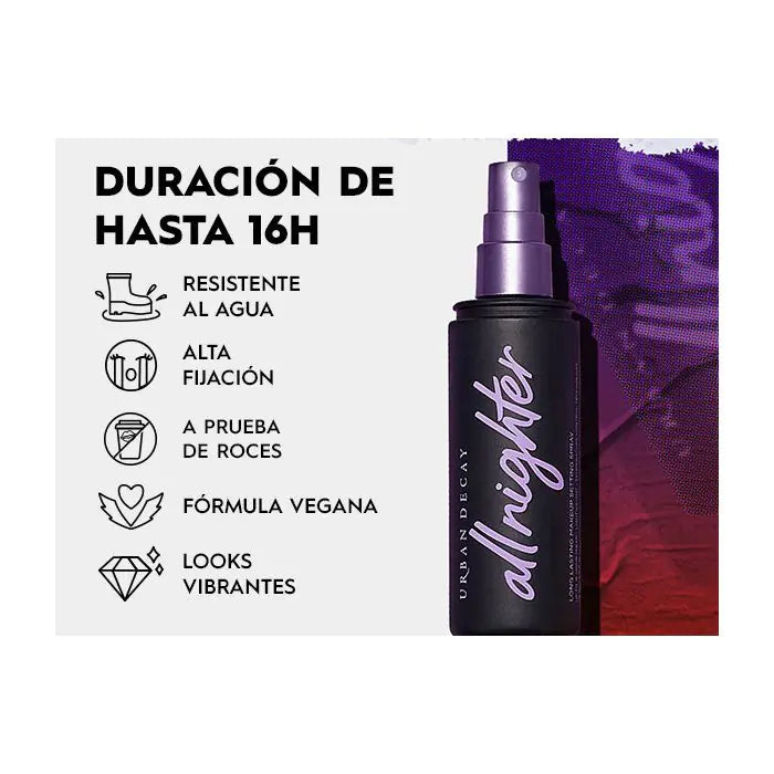 URBAN DECAY
All Nighter Setting Spray Fijador de Maquillaje 40 ml