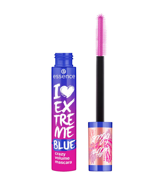 essence - *Live Life In Coral* - Máscara de pestañas voluminizadora I Love Extreme - Azul