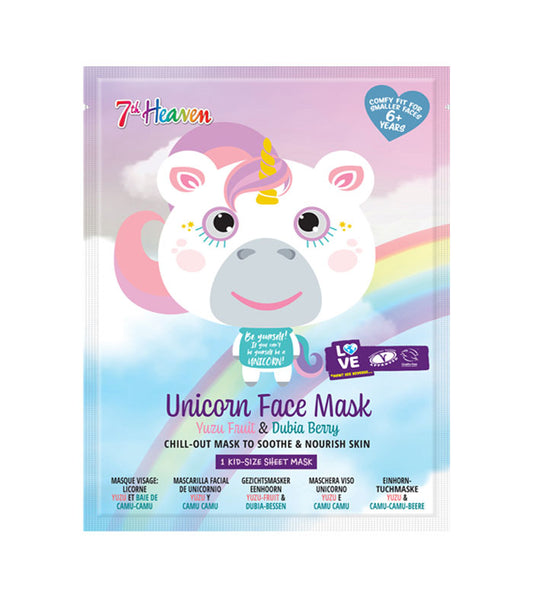 7th Heaven - Mascarilla facial Animal Mask Unicornio - Yuzu y Camu Camu