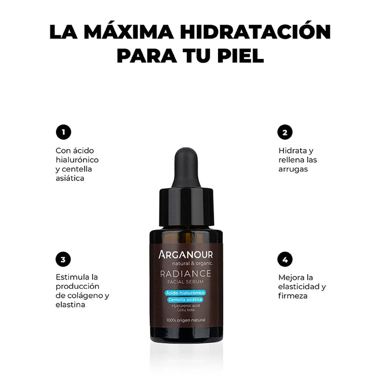 Radiance - Sérum con Ácido Hialurónico y Centella Asiática -  Arganour