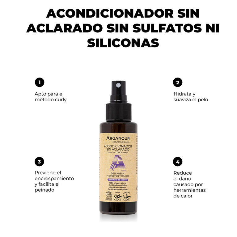 Acondicionador sin aclarado -  Arganour