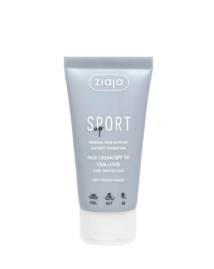 SPORT Crema facial con SPF 50 (Acabado sin sudor) - Ziaja