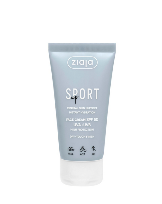 SPORT Crema facial con SPF 50 (Acabado sin sudor) - Ziaja
