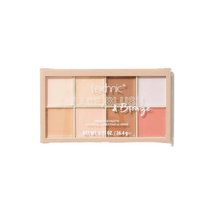 Technic
Base, Blush & Bronze Paleta de Rostro Base, Colorete y Bronceador