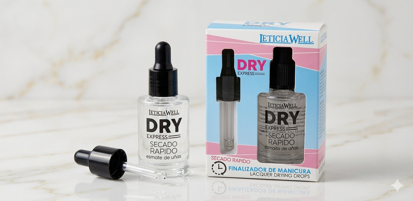 Gotas de Secado Rápido para Uñas Leticia Well – Dry Express (con Gotero)