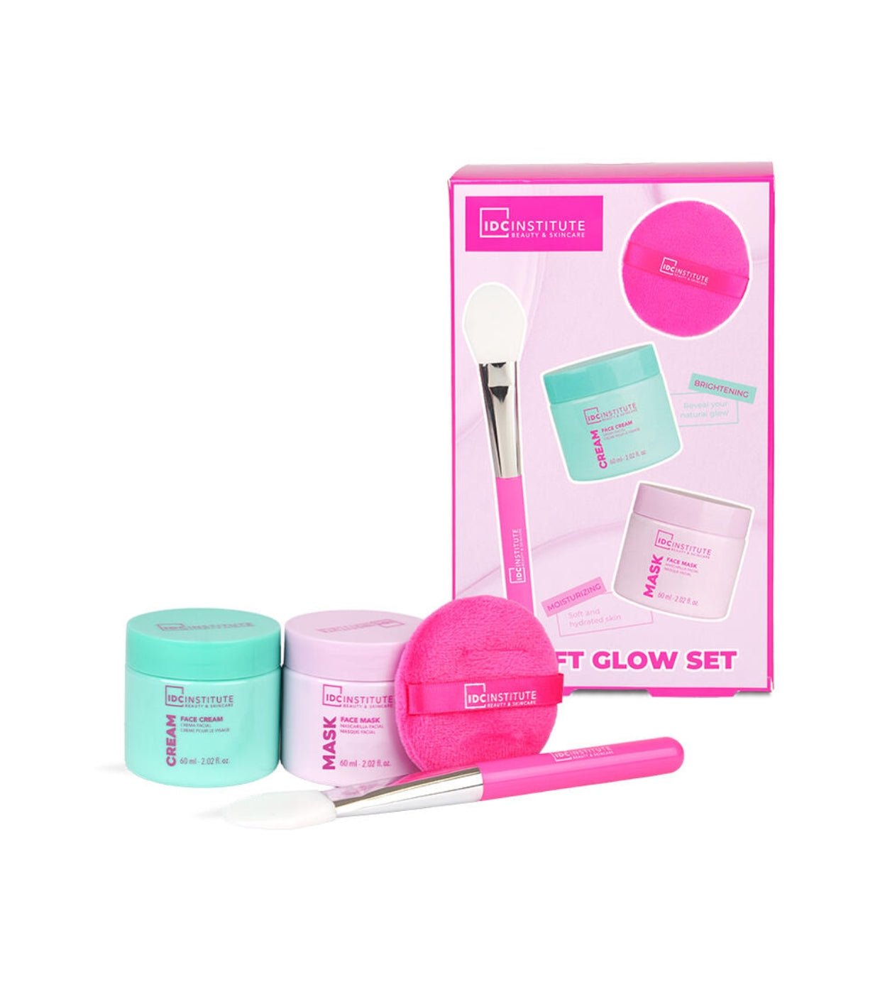 Set de cuidado facial Soft Glow Set - IDC institute