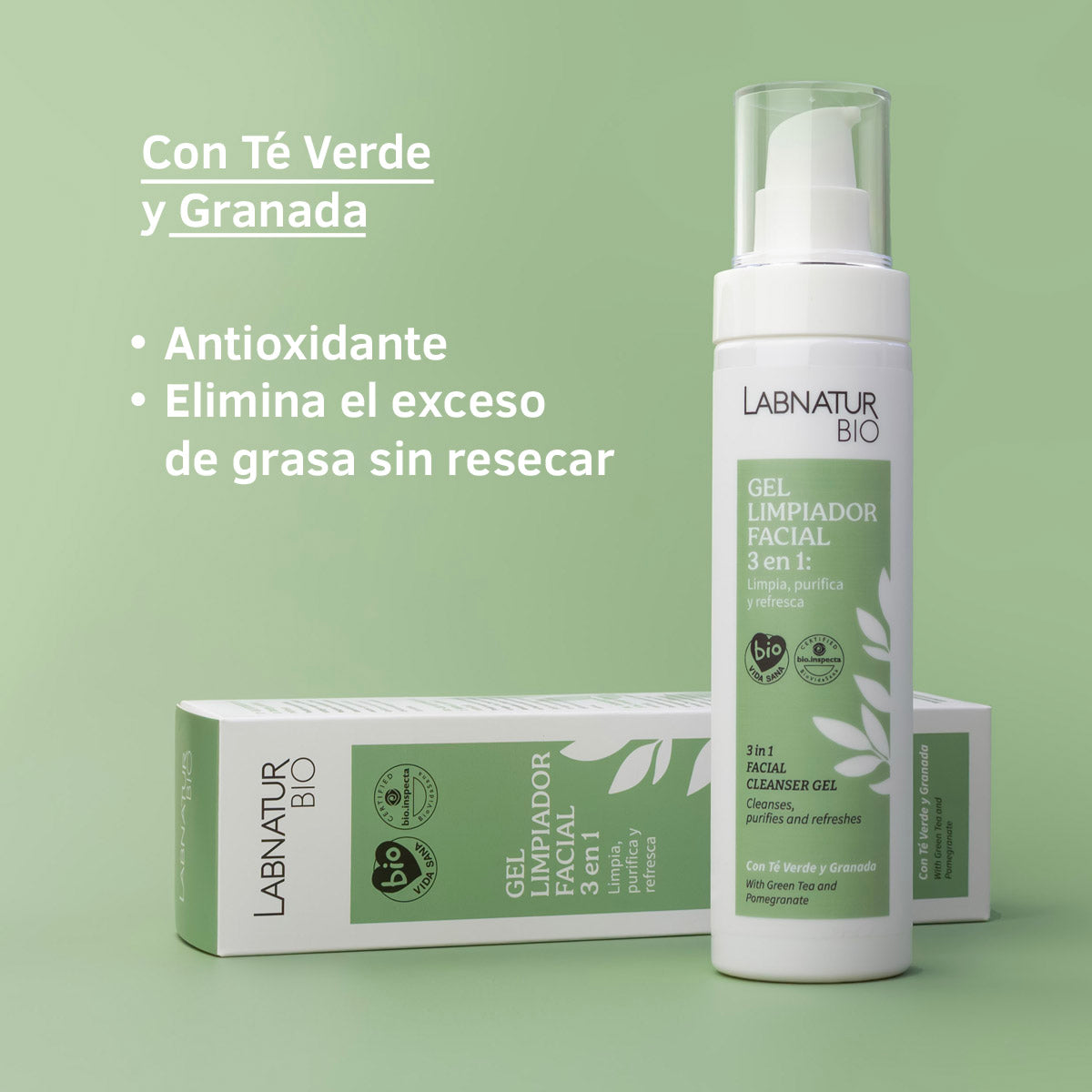Gel Limpiador Facial 3 en 1 – 150ml Labnatur Bio