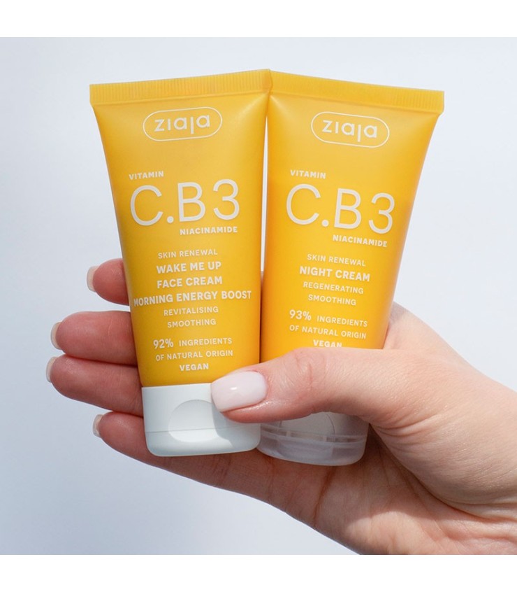 VITAMINA C.B3 NIACINAMIDA Crema facial de noche regeneradora - Ziaja