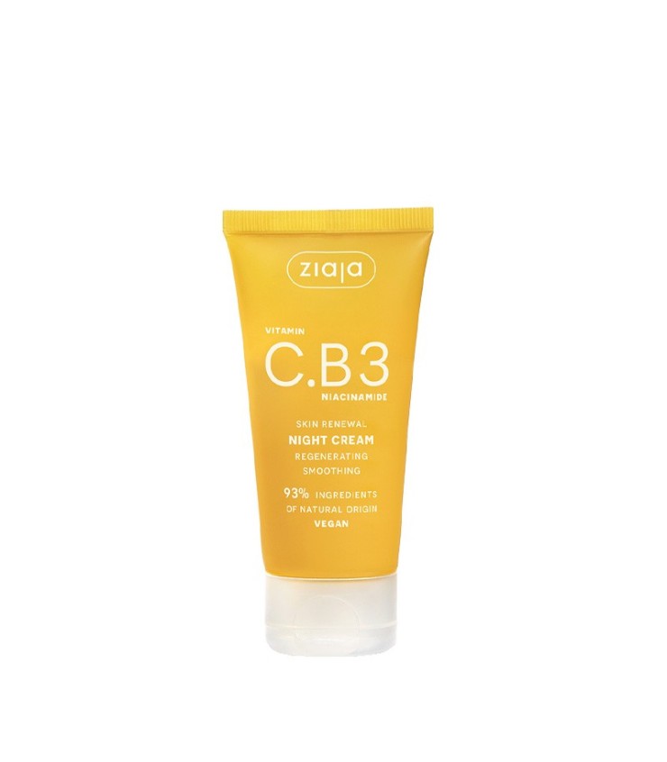 VITAMINA C.B3 NIACINAMIDA Crema facial de noche regeneradora - Ziaja