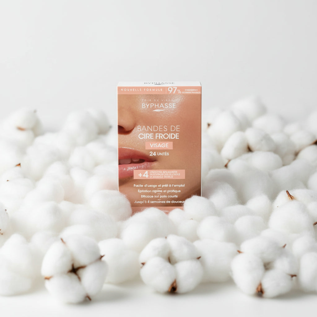 Bandas depilatorias cera fría - Rostro y zonas delicadas - Byphasse