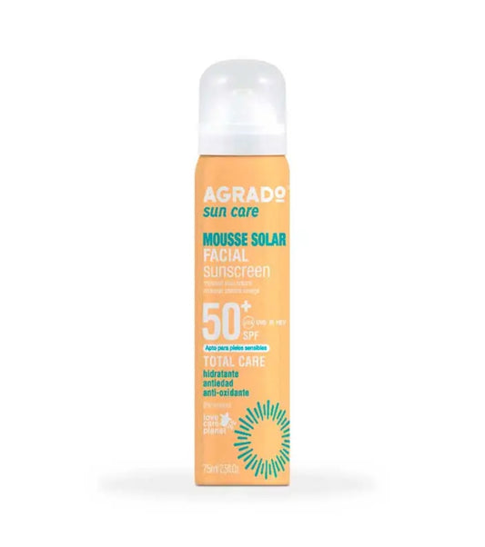 Mousse facial solar SPF50+ - Agrado