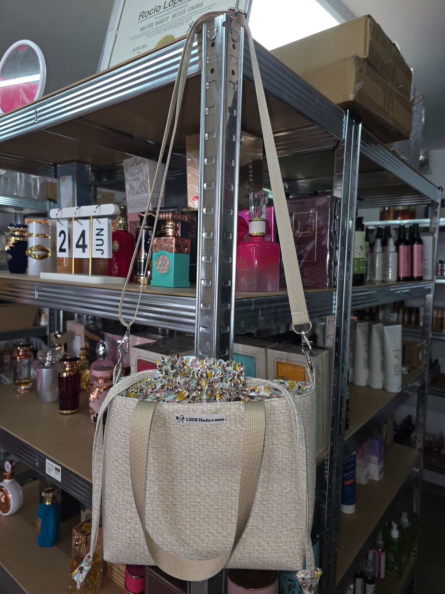 Bolso limosnera con asa ajustable - Hecho a mano