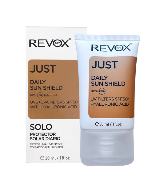 Protector solar diario SPF50+ con ácido hialurónico - Revox