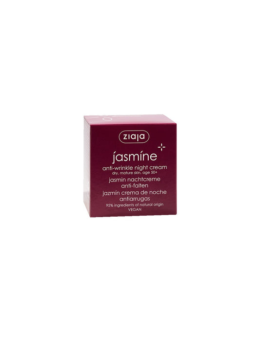 JAZMÍN Crema facial de noche antiarrugas - Ziaja - Piel madura