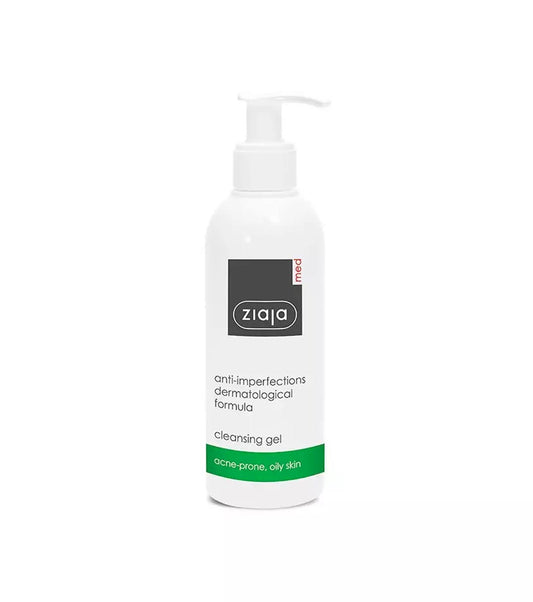Ziaja Med - Anti-imperfecciones - Gel limpiador facial para piel grasa o tendencia acneica