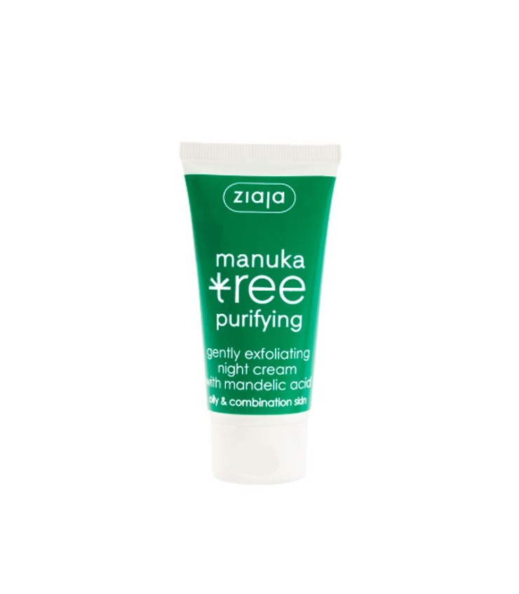 MANUKA Crema facial de noche para piel mixta o grasa - Ziaja