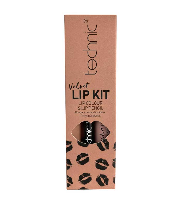 Perfilador de Labios + Labial Líquido Velvet Lip Kit